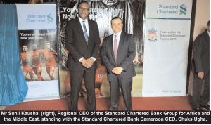 Sunil Kaushal, Regional CEO of Standard Chartered Bank for Africa and the Middle East, visits Cameroon