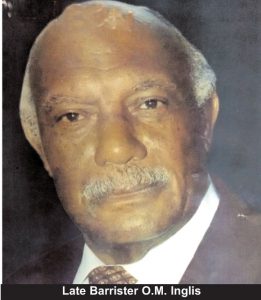 Late Barrister O.M. Inglis