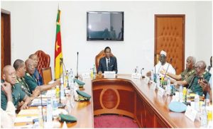 Leader of the Fako divisional delegation of the CPDM, Hon. Emilia Lifaka addressing CPDM militants in Limbe