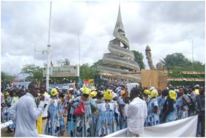 CPDM militants celebrating the date of October 1for the first time