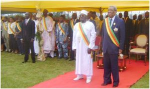 Senate President, Niat Njifenji and House Speaker, Hon Cavaye Yeguie Djibril at the occasion