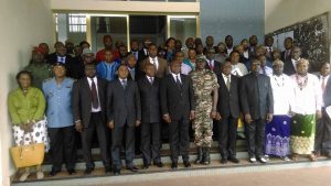 Members of the local organising committee for AFCON 2019 in Limbe and Buea