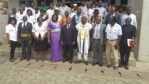 Participants at the workshop on reducing the impacts of natural Hazards and disasters posed by Eruptions of Mount Cameroon on the population