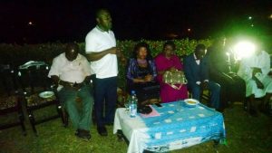 CAMASEJ Limbe chapter president, EbongPende Divine (standing) flanked by The SUN CEO, Wasso Norbert (Left) and New Fako Communication DD, Olive Ejang (R)