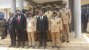 Minister of Territorial Administration, Atanga Nji poses with NW administration