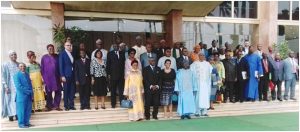 MPs for Peace pose with MinProff, South African High Commissioner, Assembly officials