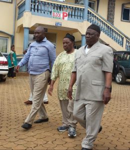 Fru Ndi at Catholic Hospital Njinikom