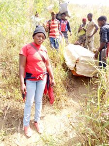 Corpses are transported through bush paths