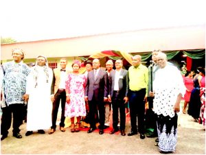 Some SONARA staff pose with GM shortly after ceremony