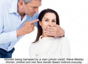 Woman being harrased by a man photo credit_ Wave Media)Women, children and men face Gender Based Voilence everyday (1)