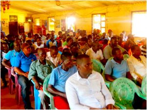 Cross section of workers during the consultative meeting.