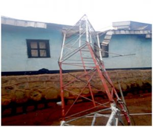  One of the affected structures of Friday night storm in Bamenda