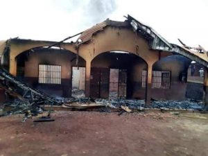 One of the family residence of Junior aba Etu razed to the ground by alleged military