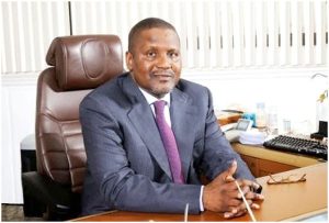  Aliko Dangote, owner  of Dangote Group