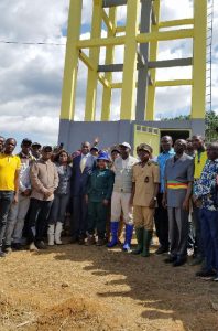  Family photo showing water  supply installation