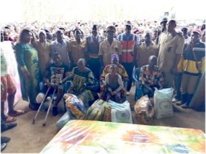 Internally Displaced Persons receive Government Humanitarian Aids in Kumba 