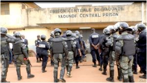 Police officers strategise to calm situation inside Kondengui walls