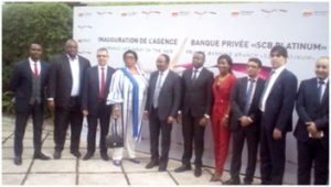 Family photo shows S.C.B Cameroun officials and some invitees 