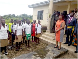  Minister Nalova Lyonga at GTHS Bakingili, reveals imminent implantation of hidden cameras in schools for security