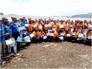 ASCOA and GEE members pose after receiving their certificate of participation 