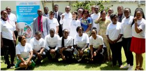 Civil Society, members of Gender Data Journalists Network pose with deputy Representative of UN Women 