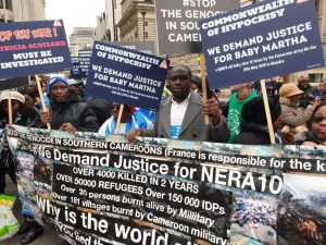 Protesters at the parliamentary square in London