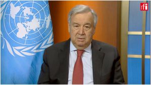 United Nations Secretary General, Antonio Guterres  